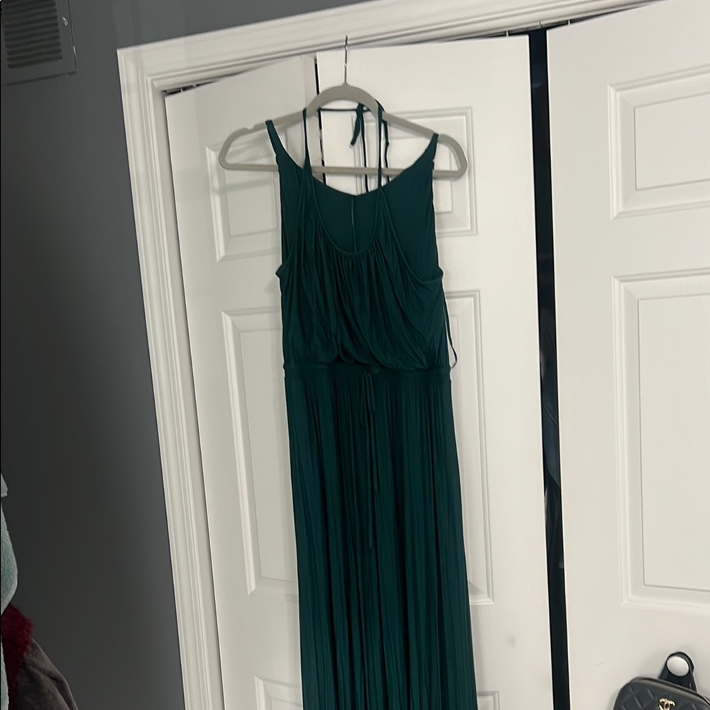 Soma Green Halter Maxi Sundress for Weddings